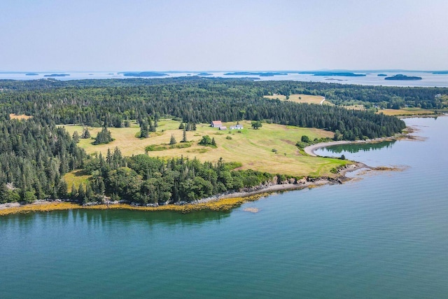 377 S Shore Rd, North Haven, ME 04853 - bird's eye view featuring a water view