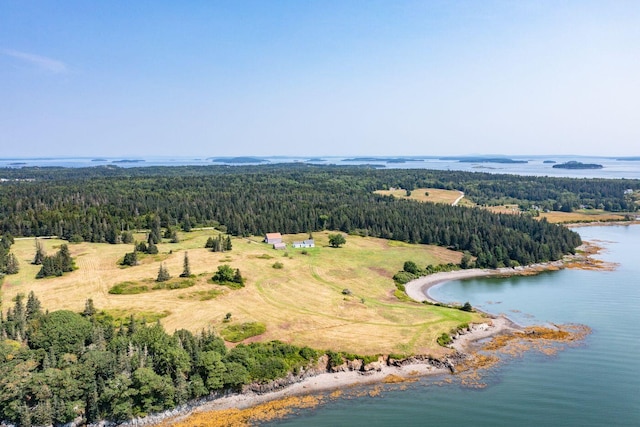 377 S Shore Rd, North Haven, ME 04853 - bird's eye view featuring a water view