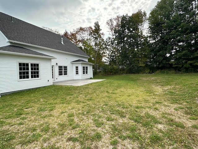 view of yard featuring a patio area