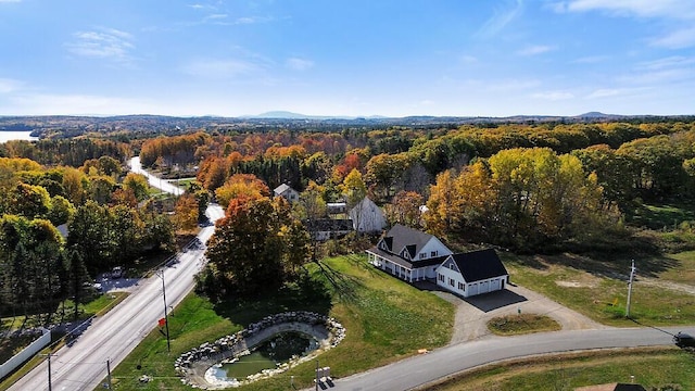 LOT1 Honey Hill Ests W, Hampden, ME 04444 - aerial view of property and surrounding area with a forest