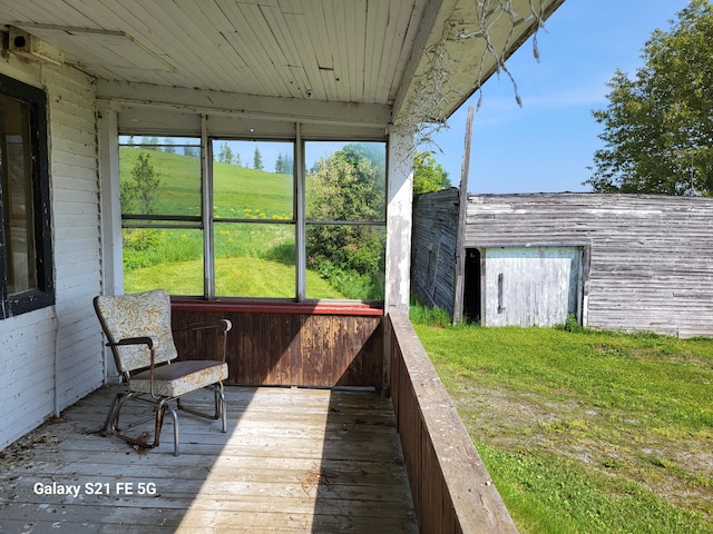 exterior space with a wealth of natural light