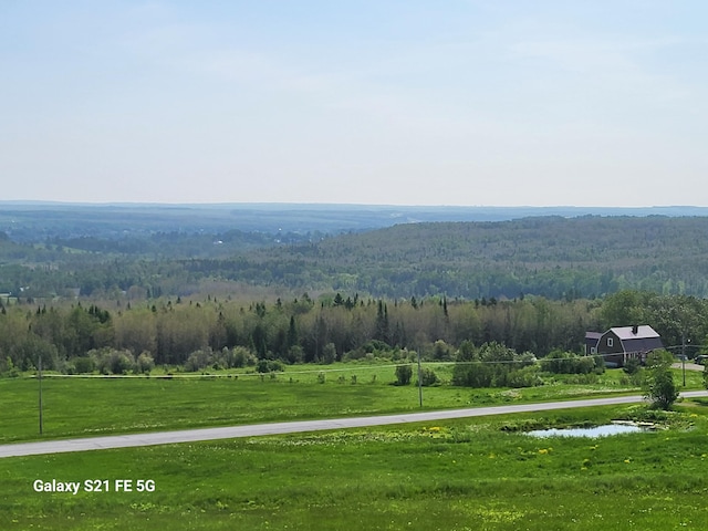 view of home's community featuring a rural view and a yard