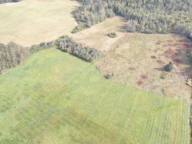 aerial view featuring a rural view