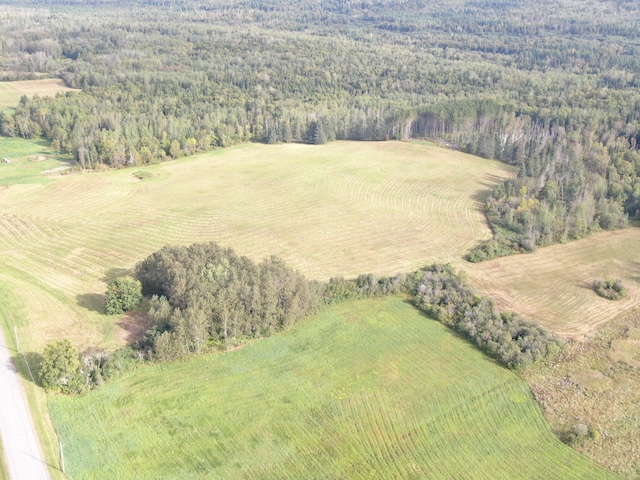 drone / aerial view featuring a rural view