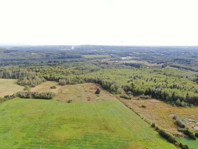 bird's eye view featuring a rural view