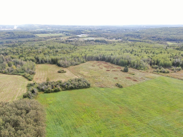 bird's eye view featuring a rural view