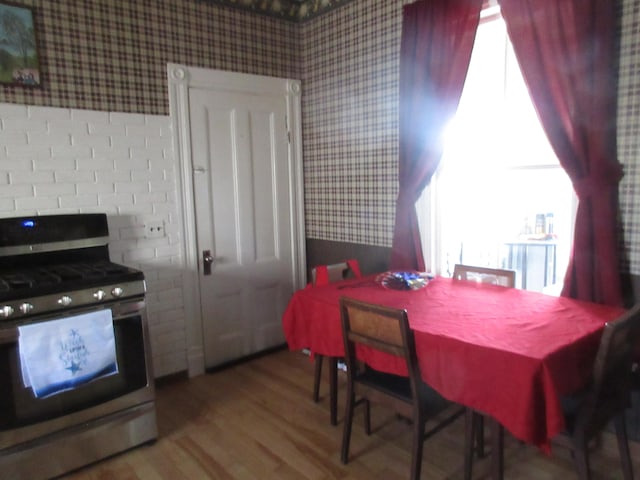 dining room featuring dark hardwood / wood-style flooring