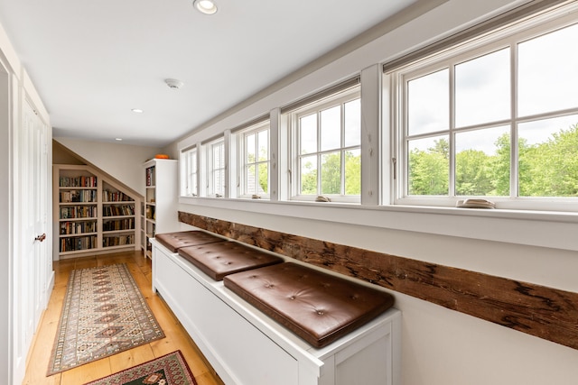 interior space featuring light wood-type flooring