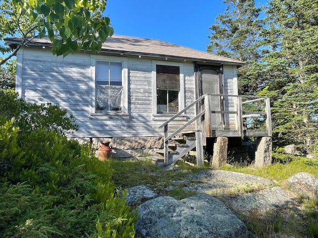 view of rear view of property