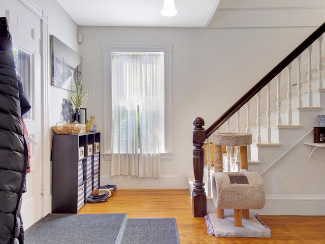 interior space featuring hardwood / wood-style floors