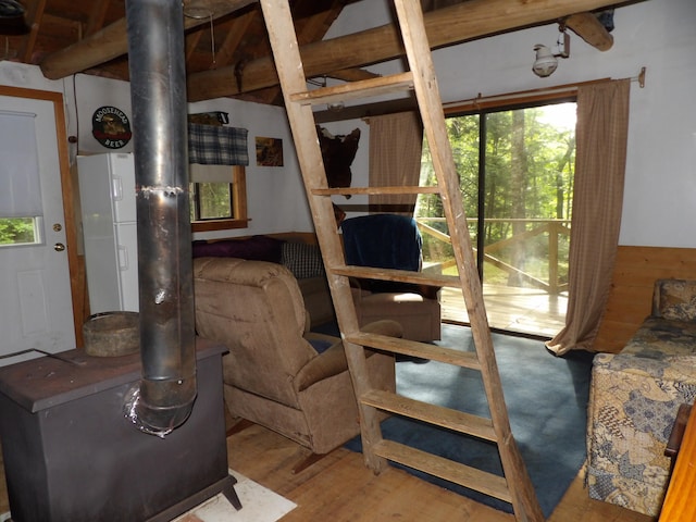 interior space featuring light wood-type flooring