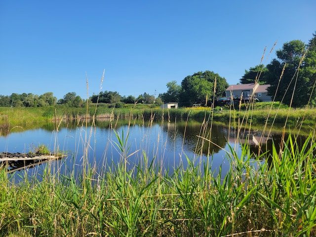 view of property view of water