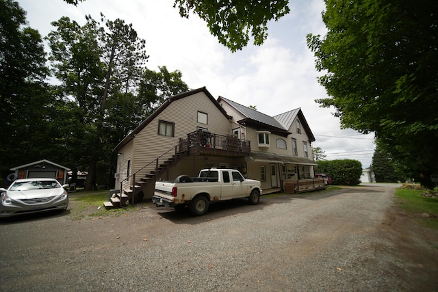 view of side of property