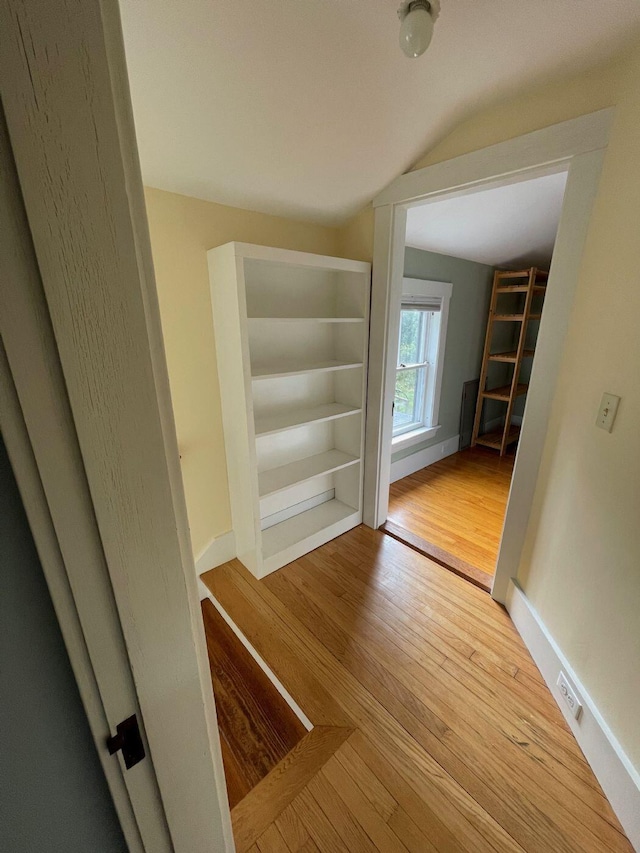 122 Main St, Cranberry Isles, ME 04646 - hallway with light hardwood / wood-style floors