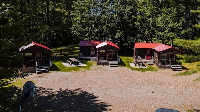 exterior space featuring covered porch