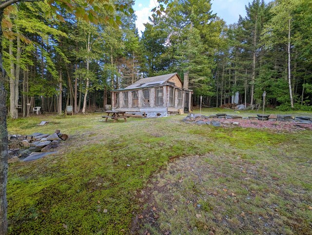 32 N Mud Cove Rd, Lily Bay Twp, ME 04441 - view of yard