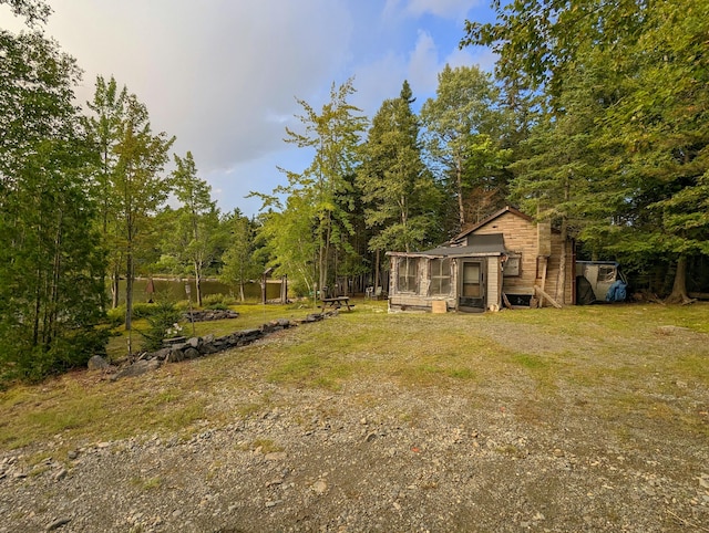 32 N Mud Cove Rd, Lily Bay Twp, ME 04441 - view of yard