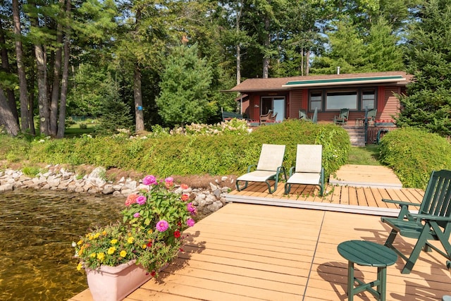 228 Starbird Ln, Rome, ME 04963 - view of wooden deck