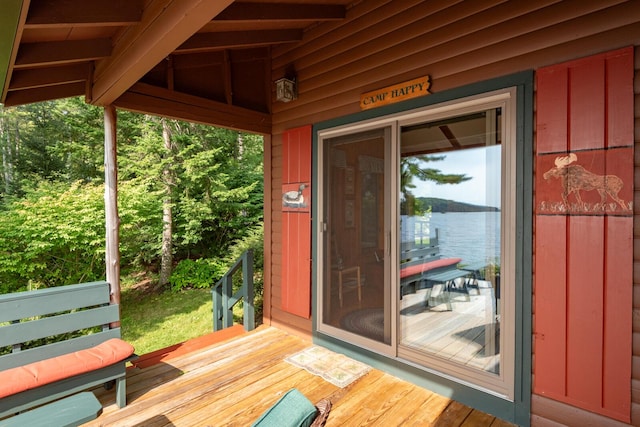 228 Starbird Ln, Rome, ME 04963 - view of wooden terrace