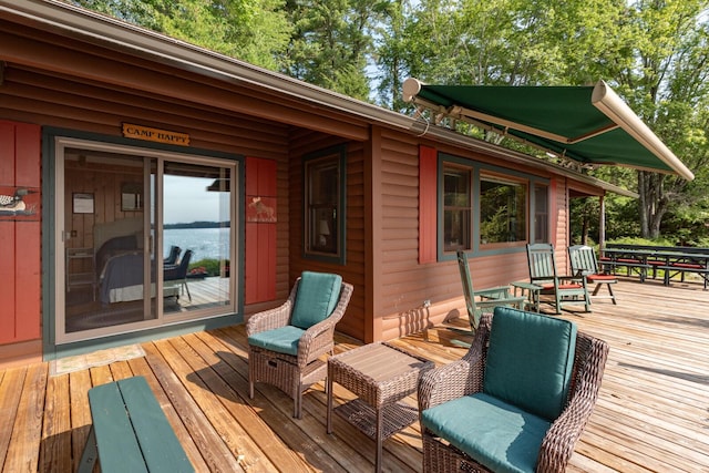 228 Starbird Ln, Rome, ME 04963 - view of deck