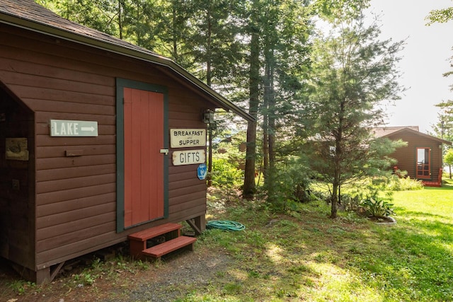 228 Starbird Ln, Rome, ME 04963 - view of outdoor structure featuring an outbuilding