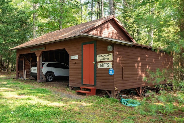 228 Starbird Ln, Rome, ME 04963 - view of outdoor structure with an outbuilding
