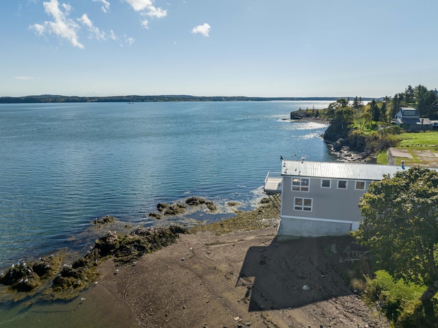 view of property view of water