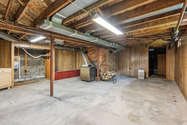 7 Alweber Rd, Windham, ME 04062 - unfinished below grade area featuring wood walls