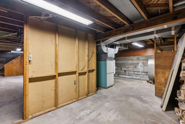 7 Alweber Rd, Windham, ME 04062 - unfinished basement with heating unit and heating fuel