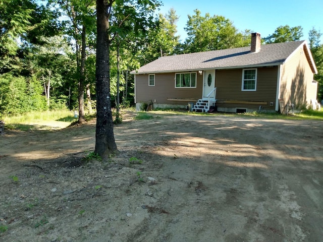 view of ranch-style home