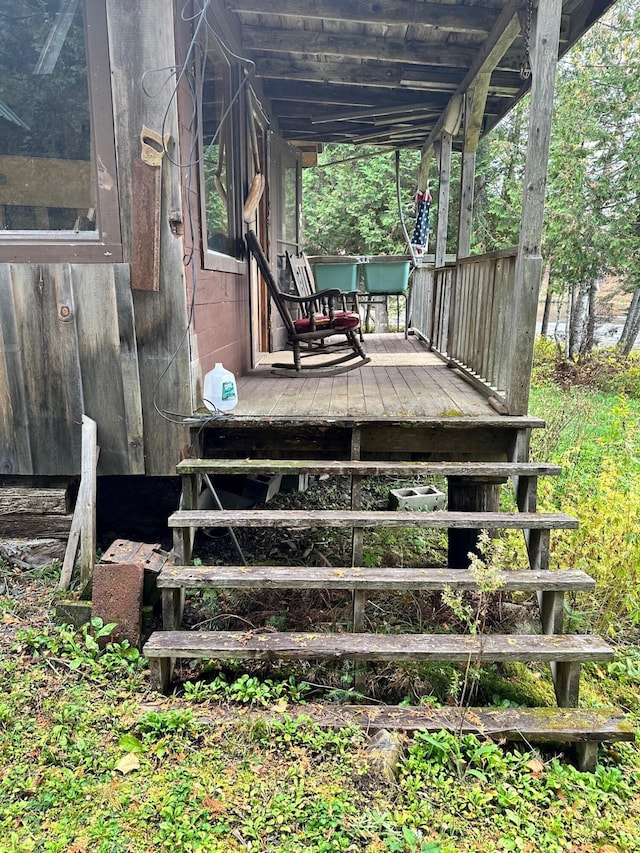 view of wooden terrace