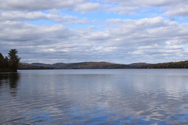 view of water feature with a mountain view