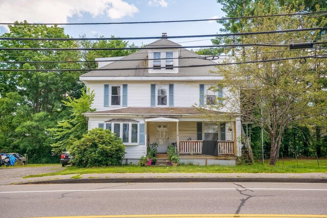 view of front of house featuring covered porch