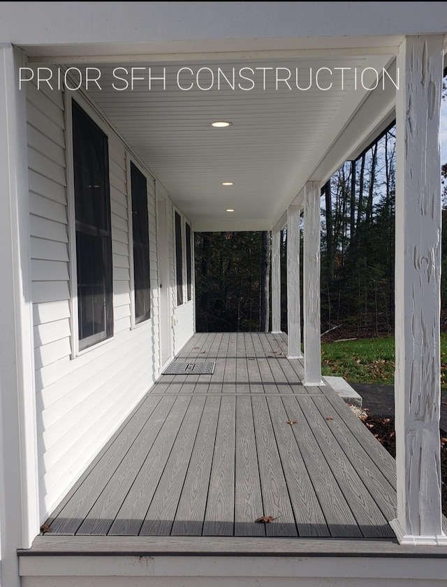 282-284 S St S, Gorham, ME 04038 - view of wooden deck
