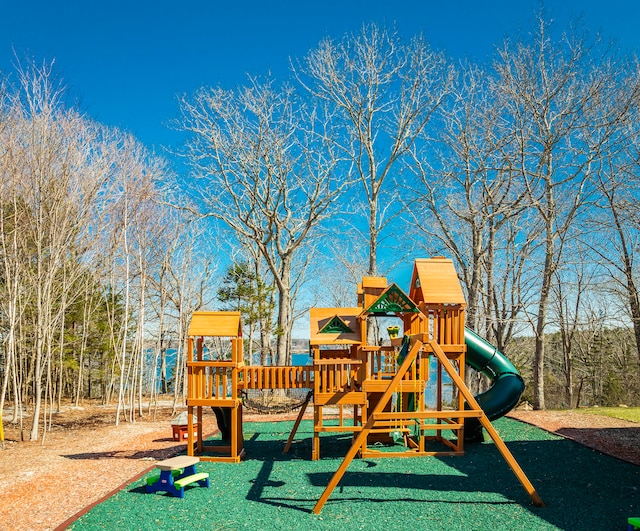 view of play area