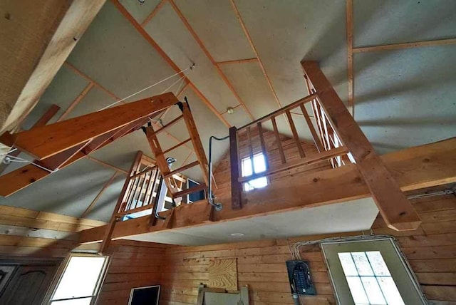 view of attic