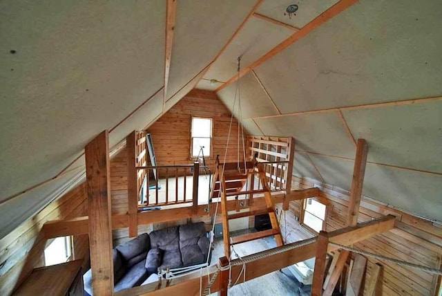 view of attic