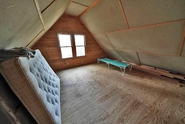 view of attic