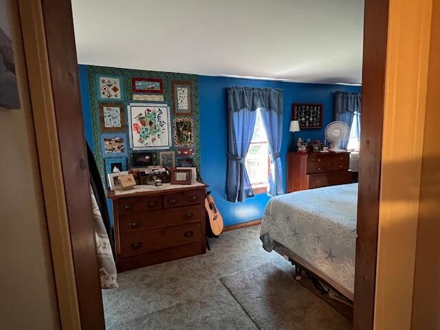 bedroom featuring carpet flooring