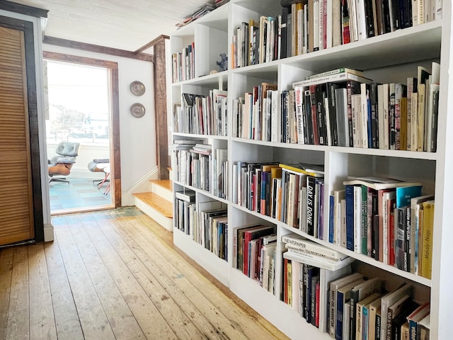 interior space featuring hardwood / wood-style flooring