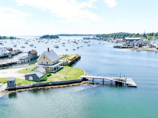 27 Clamshell Aly, Vinalhaven, ME 04863 - aerial view of a nearby body of water