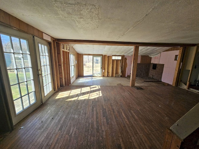 interior space featuring light hardwood / wood-style flooring and plenty of natural light