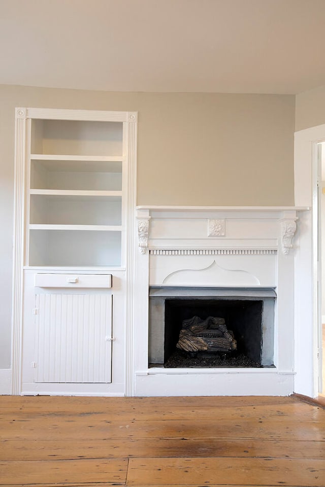 interior details with wood-type flooring