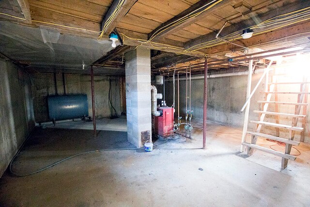 view of basement