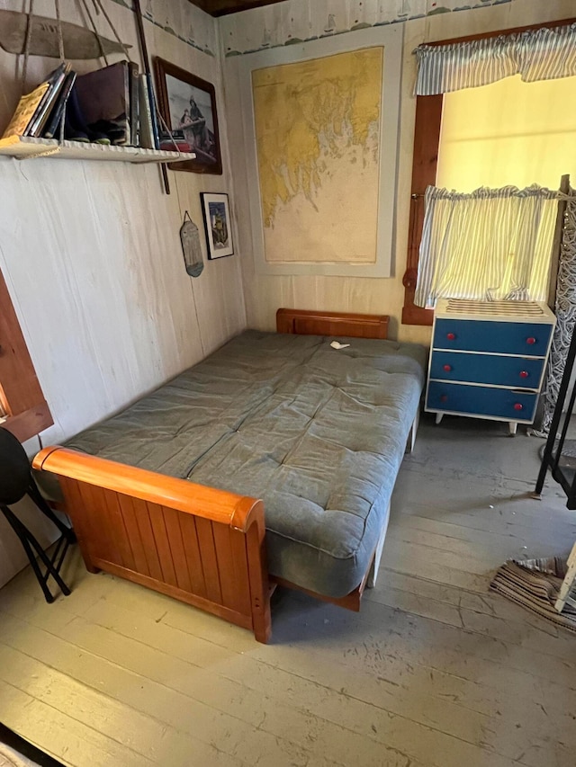 bedroom featuring hardwood / wood-style flooring