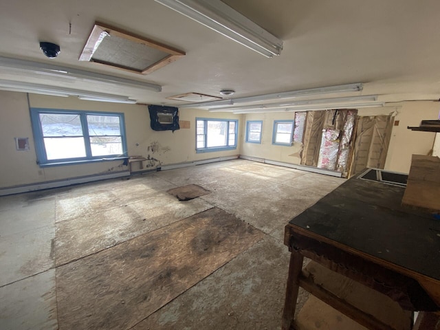 miscellaneous room with a baseboard radiator