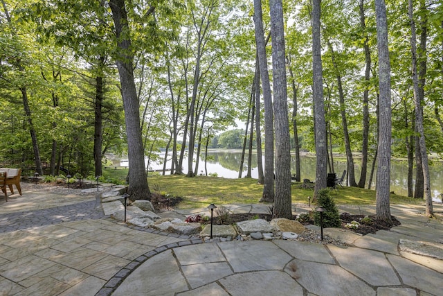 8 Hickory Ln, York, ME 03909 - view of patio featuring a water view