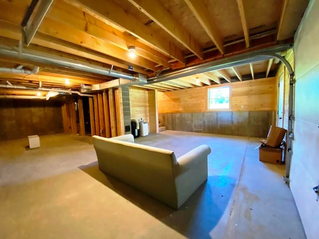 view of basement