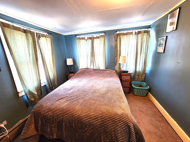 bedroom featuring carpet flooring