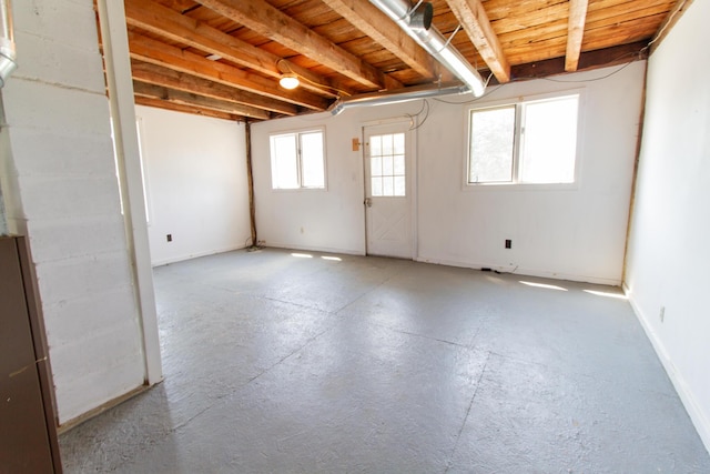 spare room featuring a wealth of natural light